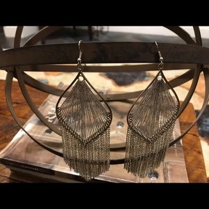 Elegant silver earrings
